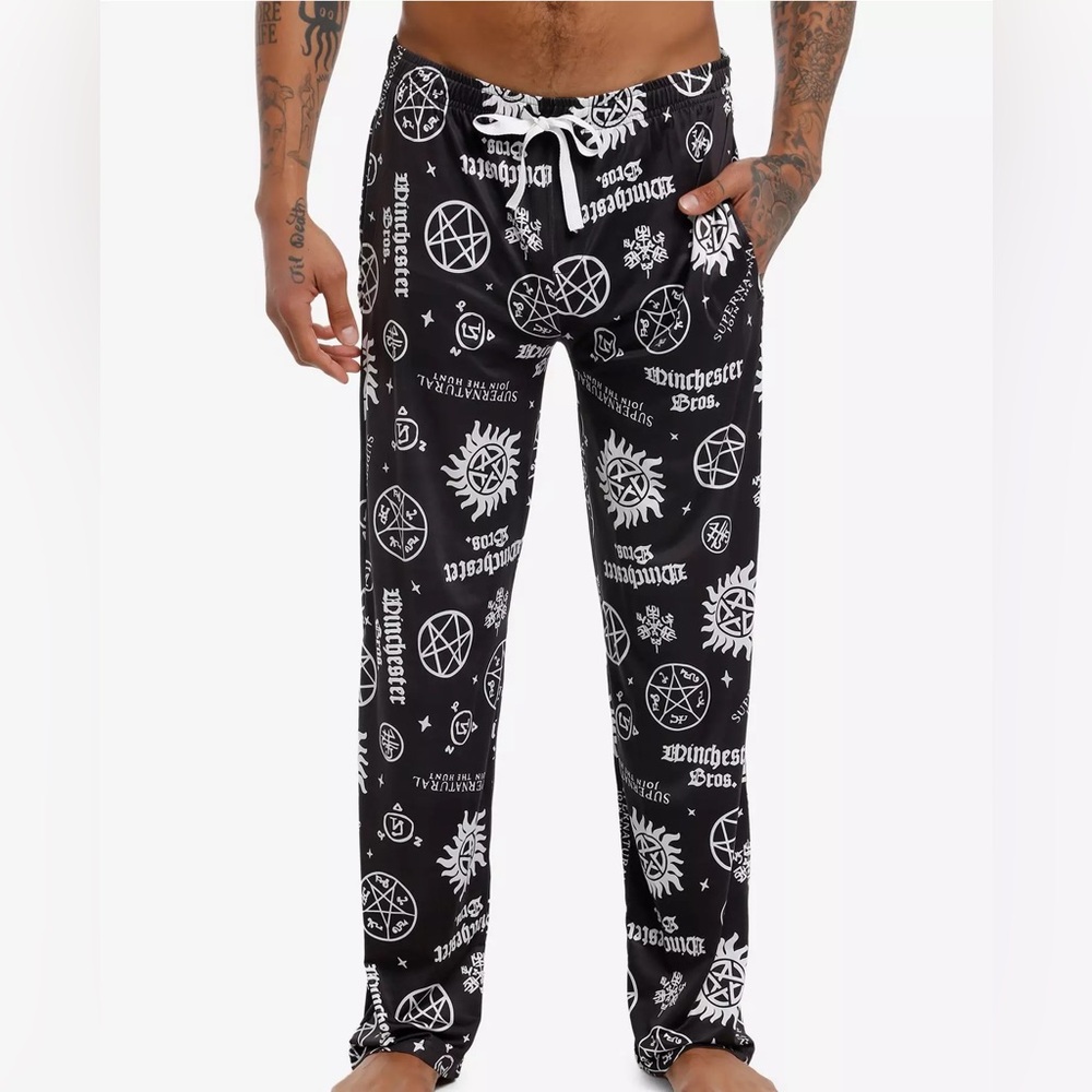 Unisex Supernatural Icons Pajama Pants Hot Topic Winchesters